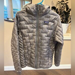 Patagonia Micro Puff Hoody Full Zip Quilted Insulated Jacket Womens Sz large